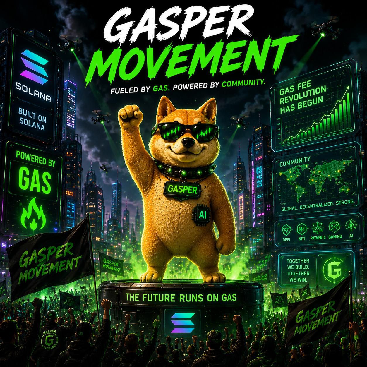 Gas-movemement